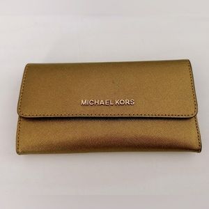 Michael Kors Gold Wallet